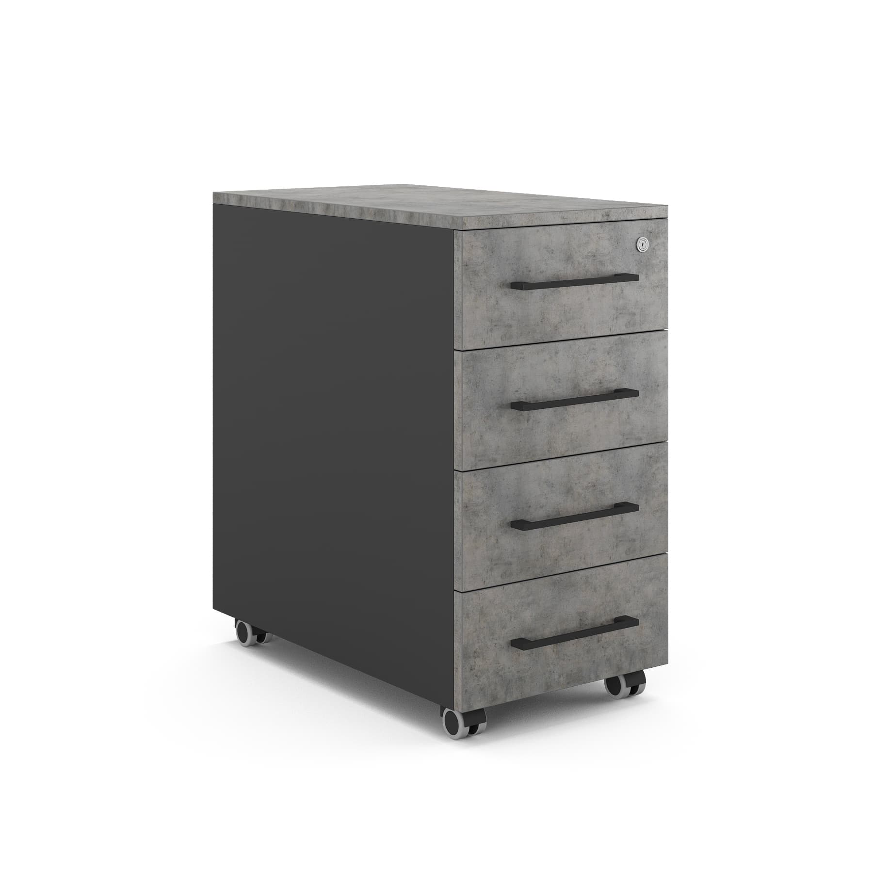 Тумба мобильная Kobor TМ4-40/70 black/chicago