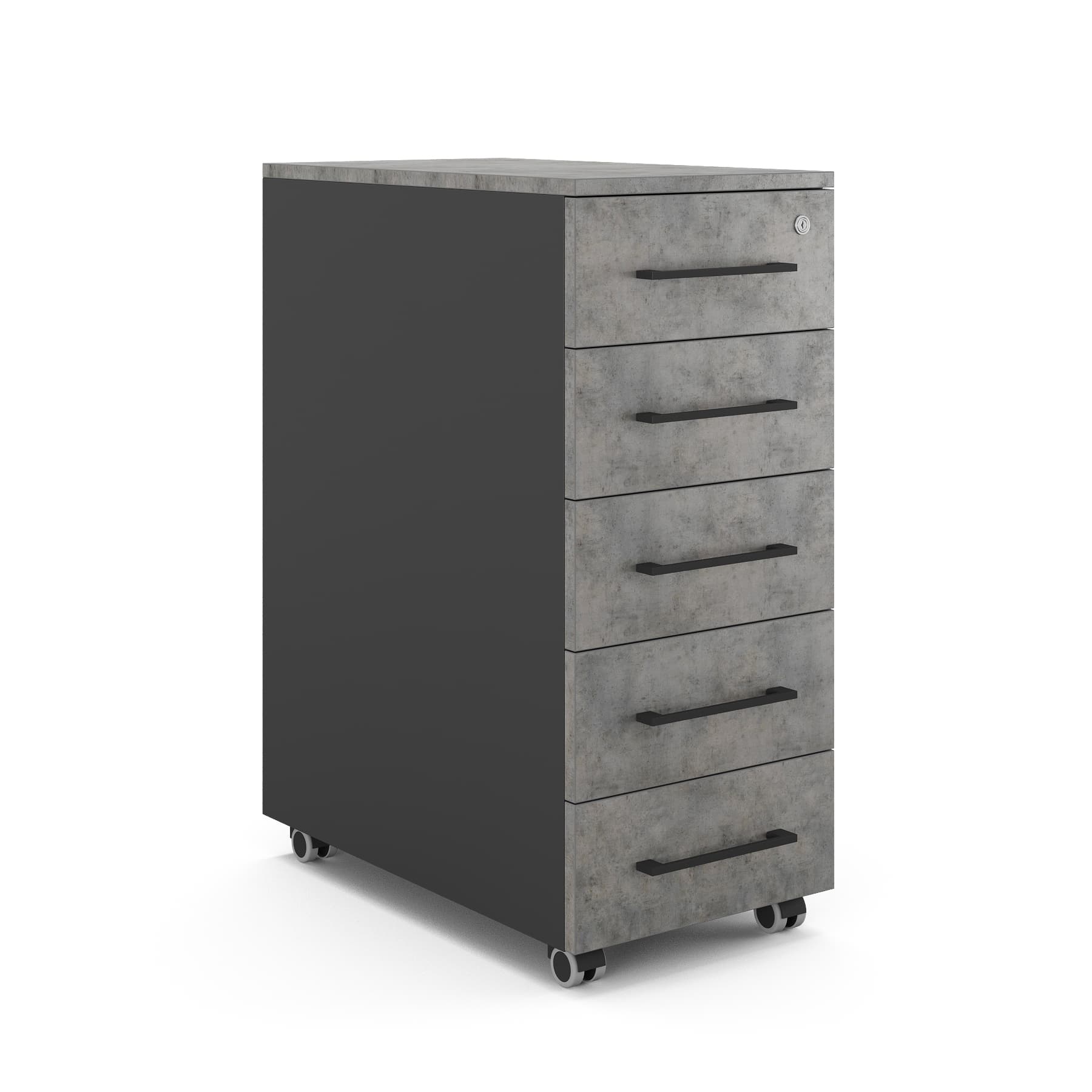 Тумба мобильная Kobor TМ5-40/50 black/chicago