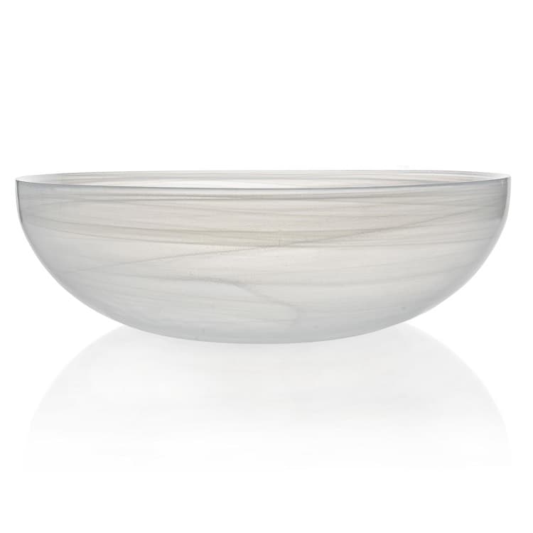 Салатник ARDACAM Ethos ARD 2510.2 d 26 см h 8 см (стекло, цвет / декор белый)