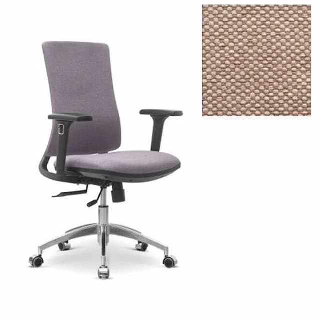 Кресло для персонала Юнитекс Pulse B X/SL/3D ткань Bahama бежевая