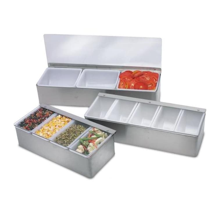 Контейнер для бара 4 отделения, нерж.сталь MACO CD4430