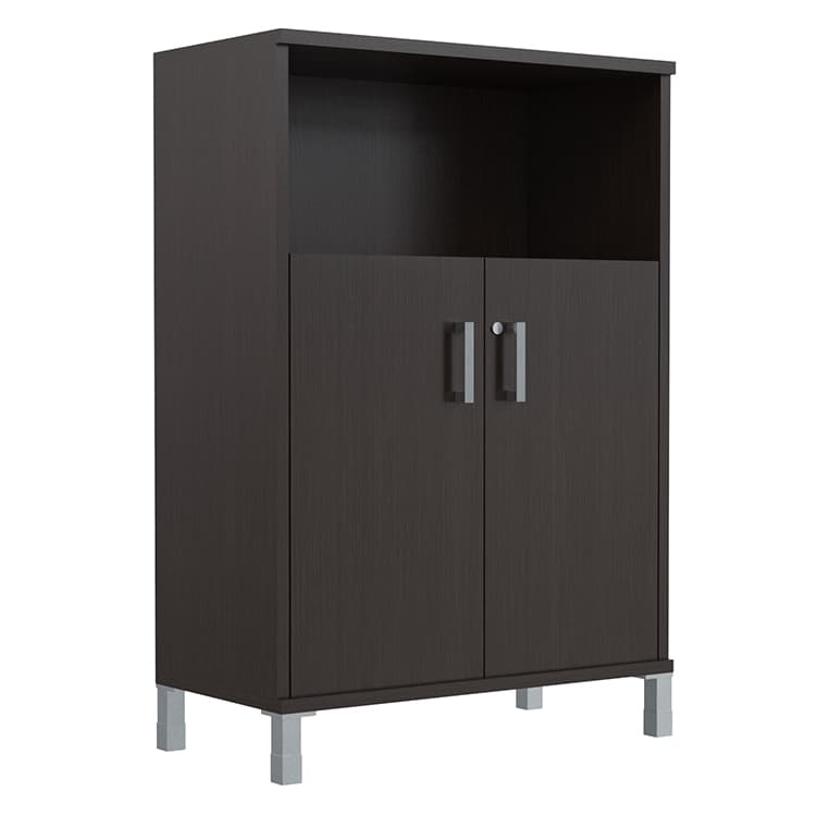 Шкаф средний с замком в глухих малых дверях Skyland B 420.3(RZ) венге магия 900х450х1286 BORN