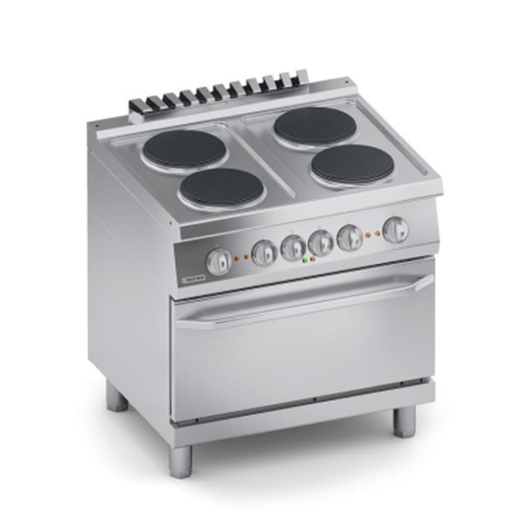 Плита VEROTERM VT7CUE10FF 4 конфорочная 700 серии с духовым шкафом