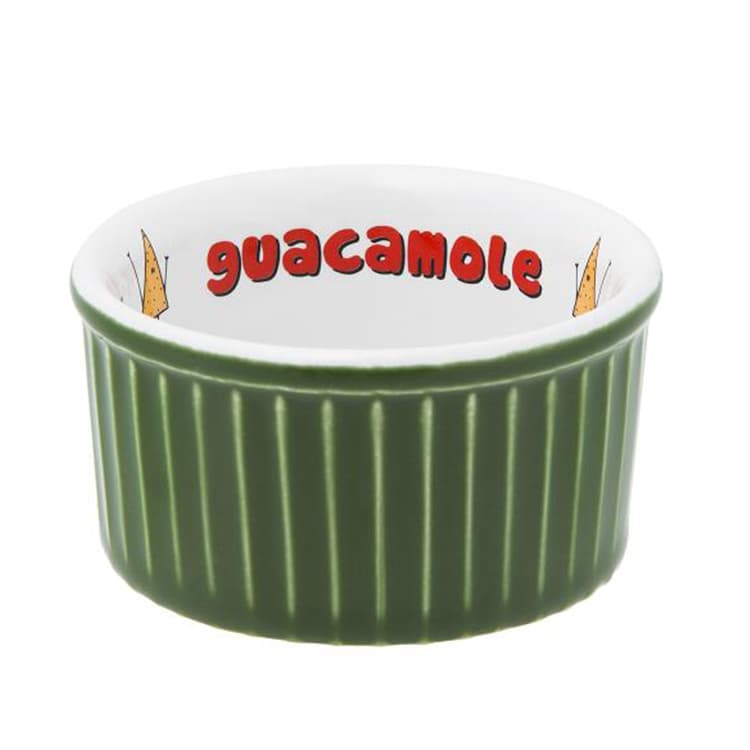 Рамекин 100мл d8см h4см Oxford, цвет зеленый с декором "GUACAMOLE" C12M-3C1P
