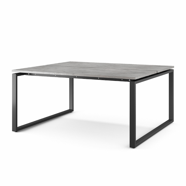 Стол офисный Kobor O1/2-80/120 black/chicago