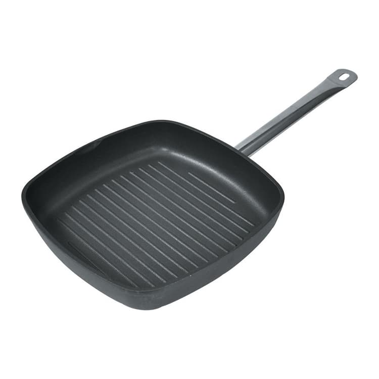 Сковорода-гриль P.L. Proff Cuisine 28х28 см, h 3,3 см, литой алюминий, тефлоновое покрытие, индукция, арт. 92001506