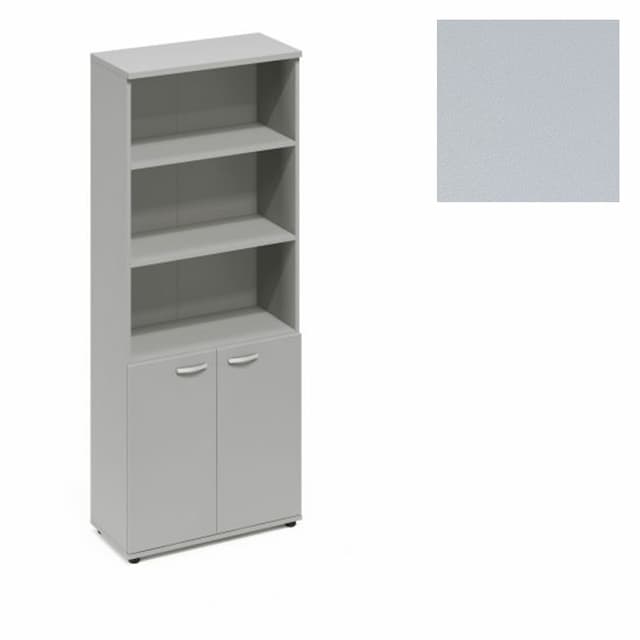 Шкаф для документов полузакрытый Юнитекс А4 (78x36.4x193) А4 9371 СЕ серый