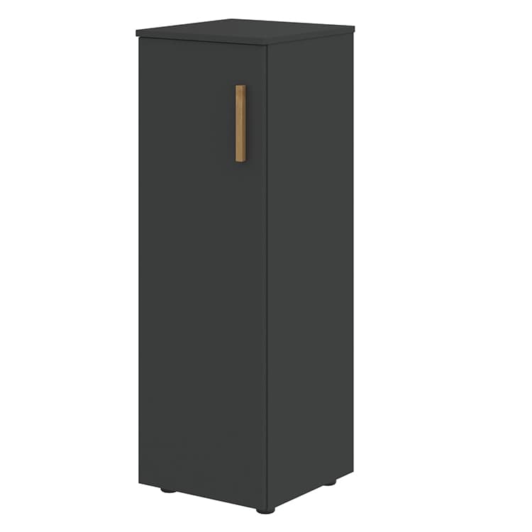 Шкаф колонка с глухой средней дверью и топом Skyland FMC 40.1(L) черный графит/черный графит 404х429х1213