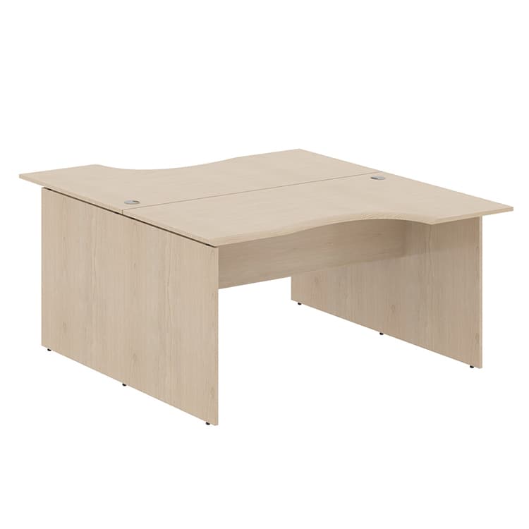 Стол 2-х местный эргономичный Skyland W2CET 149.1 Бук Тиара 1400х1806х750 WAVE