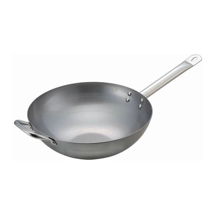 Сковорода P.L. Proff Cuisine WOK 36 см с двумя ручками углеродистая сталь арт. 81200287