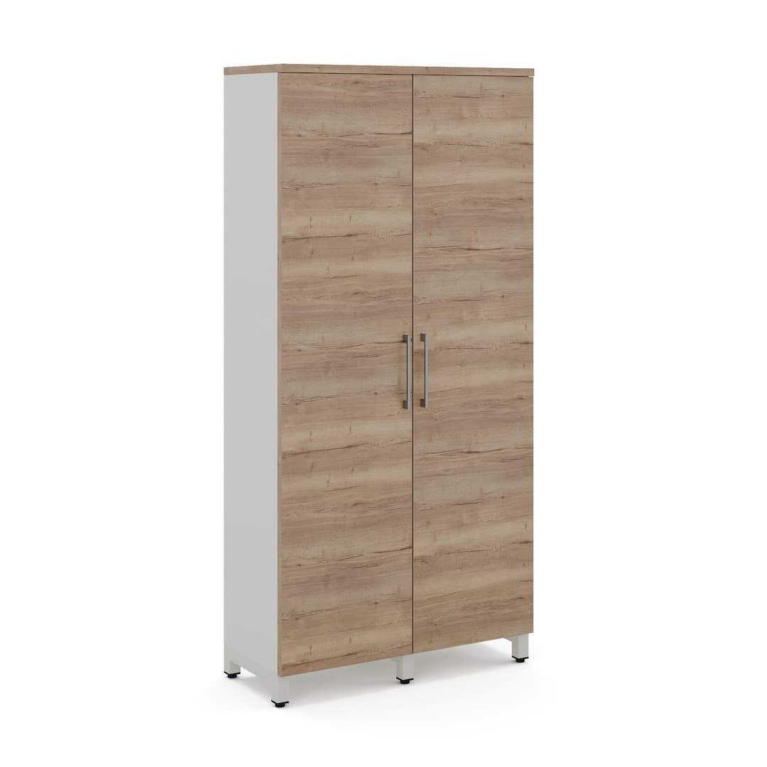 Шкаф распашной Kobor HR/5-90/60/M white/natural