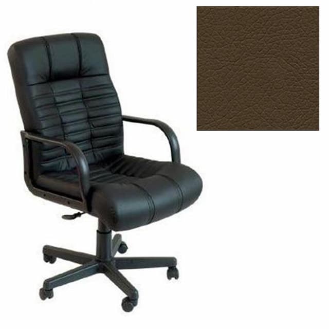 Кресло Юнитекс Атлант H экокожа премиум коричневая CN1116