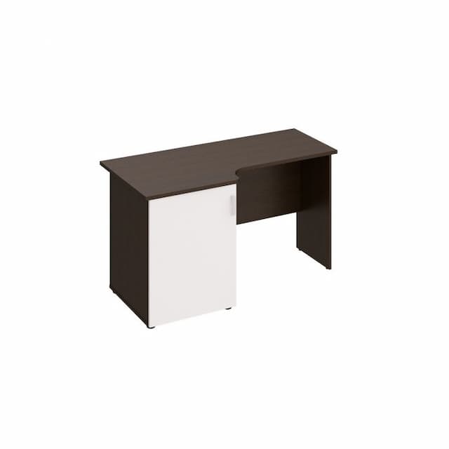 Стол с тумбой под минибар и ТВ, левый Юнитекс ВЕНЕЦИЯ NEW ВЕ 620 ВТ венге темный ВЕ 620 ВТ/БП венге темный/белый премиум