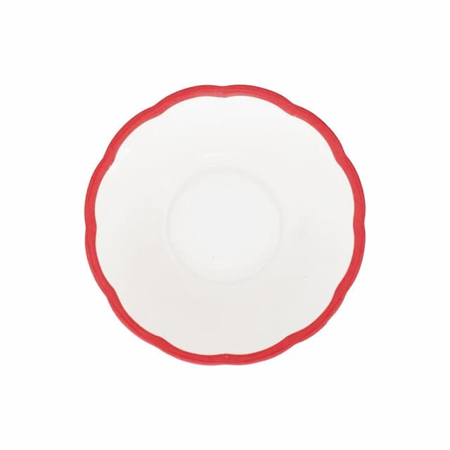 Салатник с цветным кантом (красный) Ø 16,8 см Bitossi Petalo PET00010 Bordo rosso