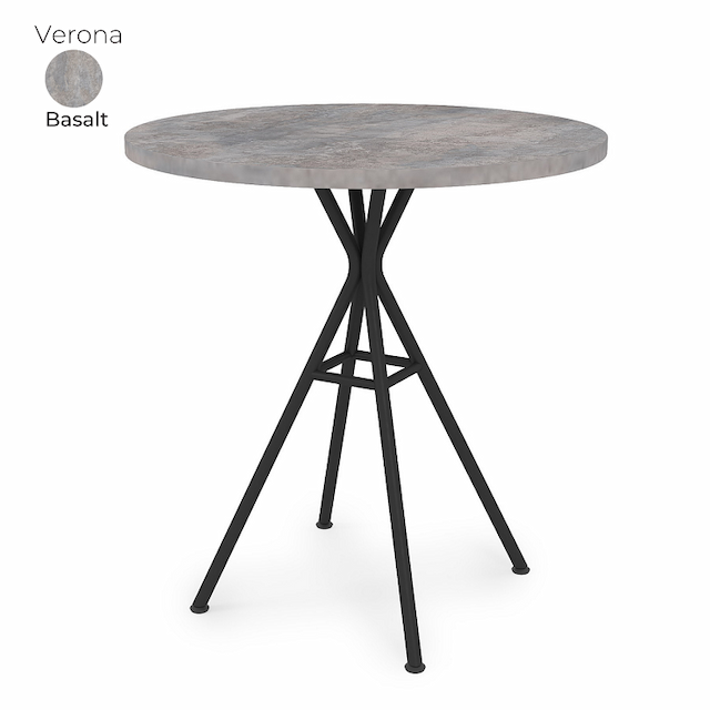 Стол обеденный круглый Алсав 21Verona.007.R Basalt