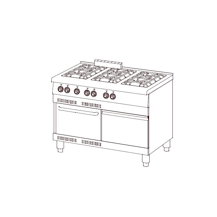 Плита газовая Ascobloc MGH 617 
