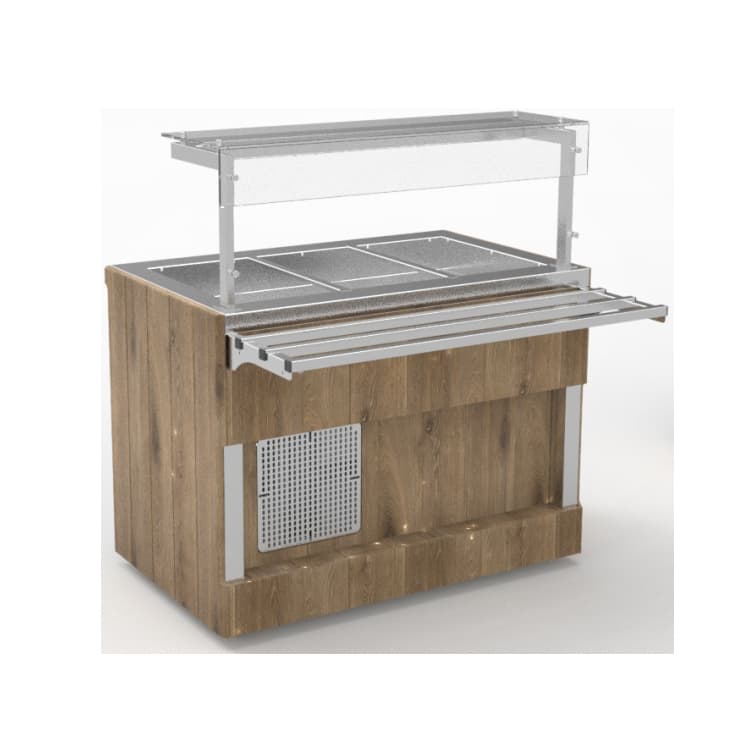 Прилавок холодильный с углублением 100 мм длиной 1105 мм линии раздачи Capital Челябторгтехника RC12A Capital